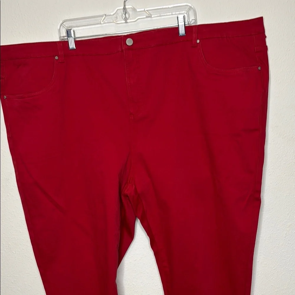Universal Standard 32 Red (scooter) ankle Pants - Picture 3 of 11